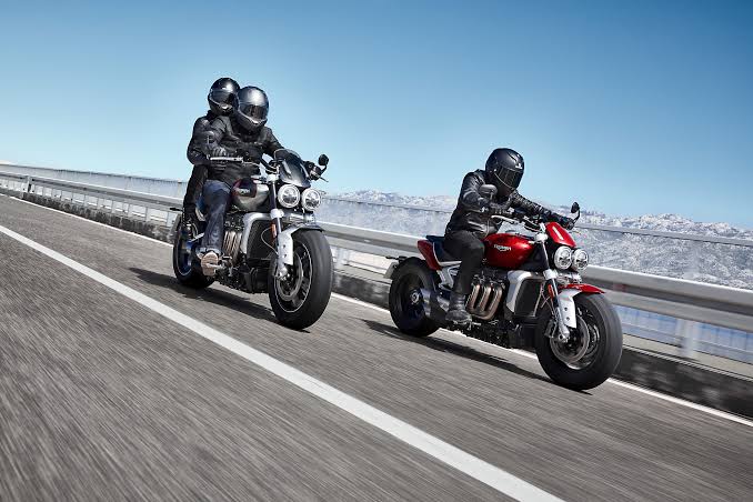 Motorcycle riders on the road