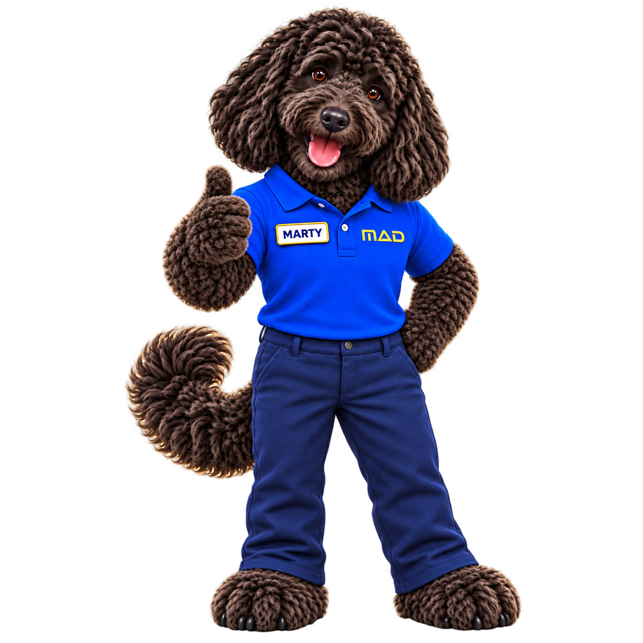 Marty giving a welcoming thumbs-up, your MAD Insurance quote guide